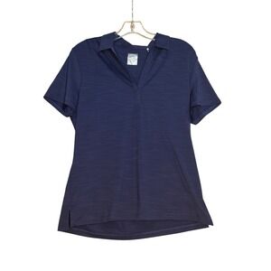 NWT Callaway Women's Tonal Performance Short Sleeve Polo Navy Medium Golf